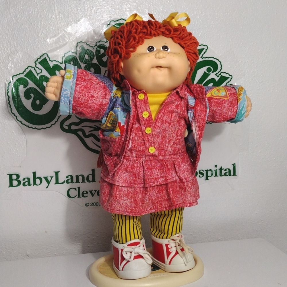 Cabbage Patch kids HTF Freckles Red Hair Unique Girl